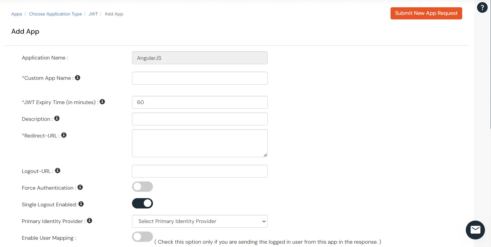 AngularJS SSO: JWT app details