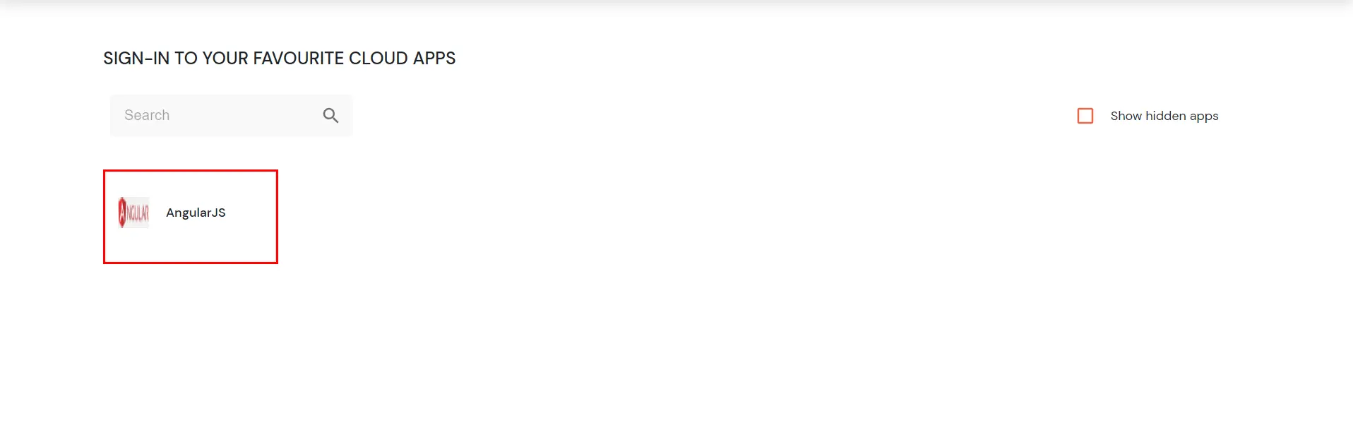 AngularJS Single Sign-On (SSO) verify configuration