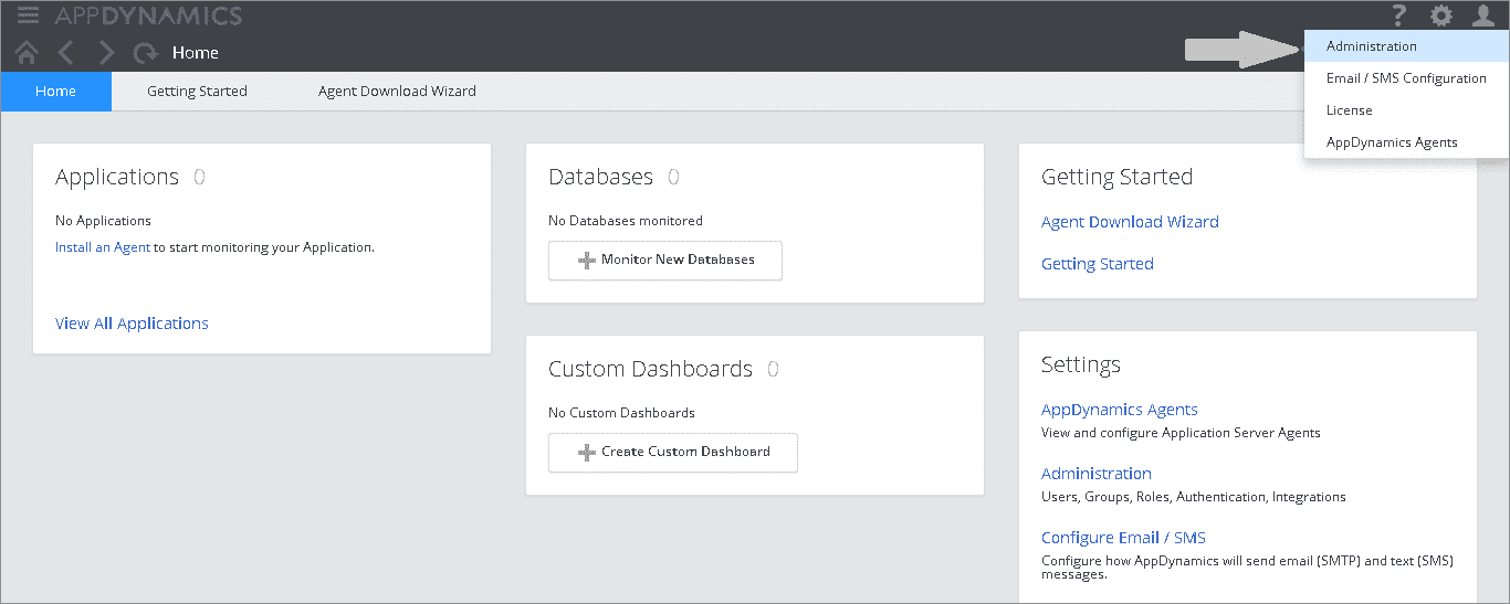 AppDynamics Single Sign On (sso) admin panel