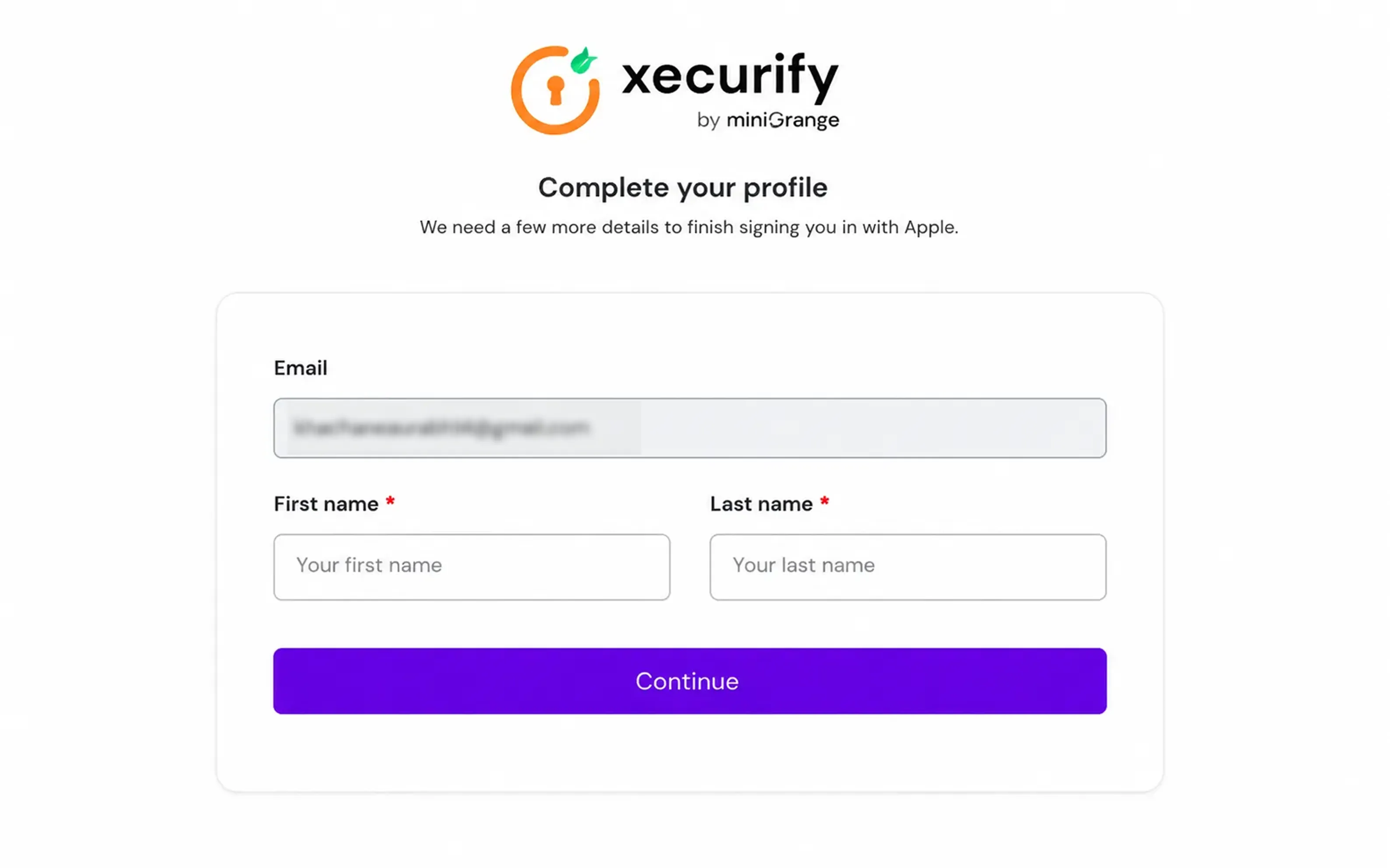 Apple Single Sign-On (SSO) Enter your email