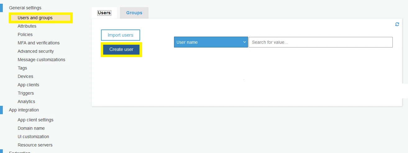 OAuth/OpenID/OIDC Single Sign On (SSO), AWS cognito SSO Login Add Users / Groups
