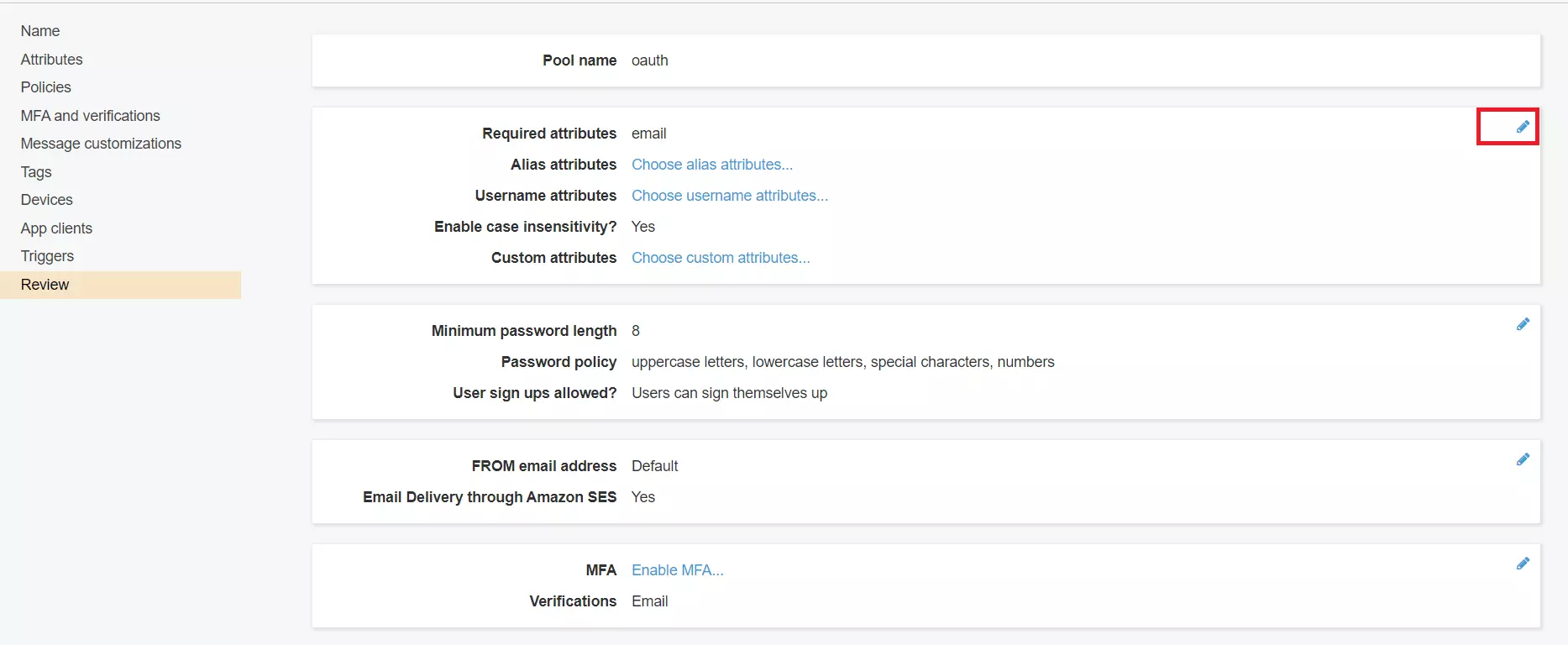 OAuth/OpenID/OIDC Single Sign On (SSO), AWS cognito SSO Login Edit