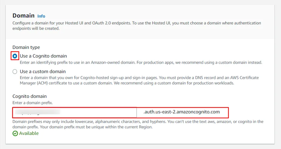 AWS Cognito OAuth/OpenID Single Sign On (SSO)