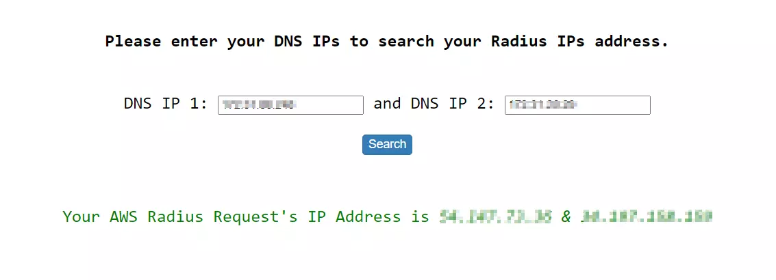aws workspaces multi factor authentication: AWS WorkSpaces search DNS IPs