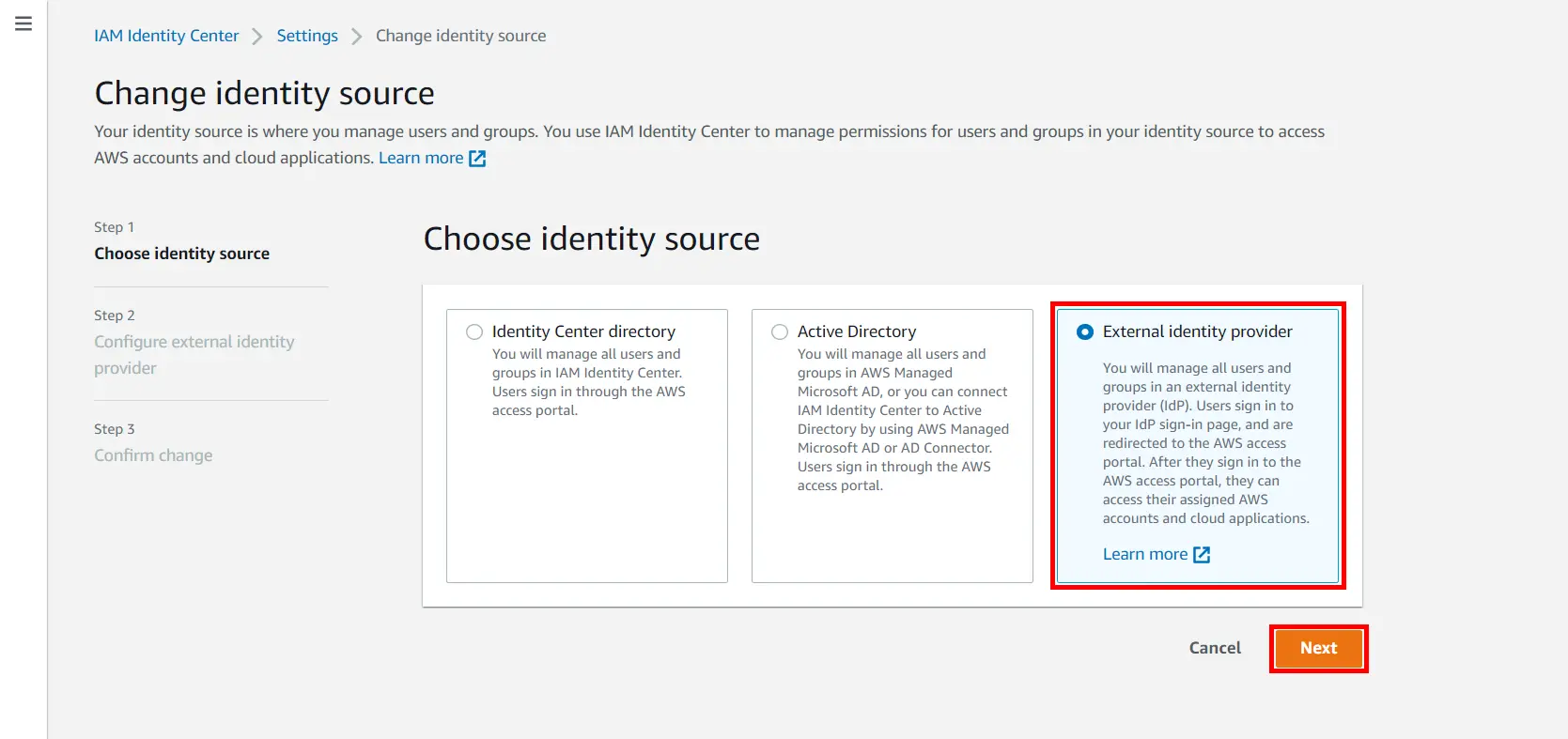 Amazon Quicksight SSO (AWS) external IDP