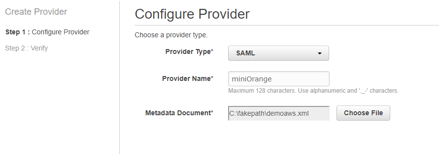 aws appstream sso configure