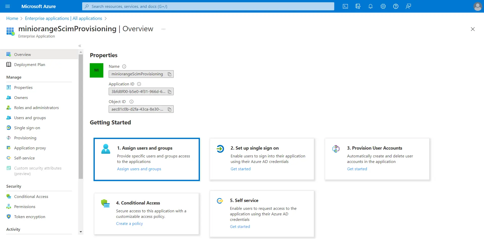 Sync User SCIM Provisioning with Azure AD: Assign User and Group