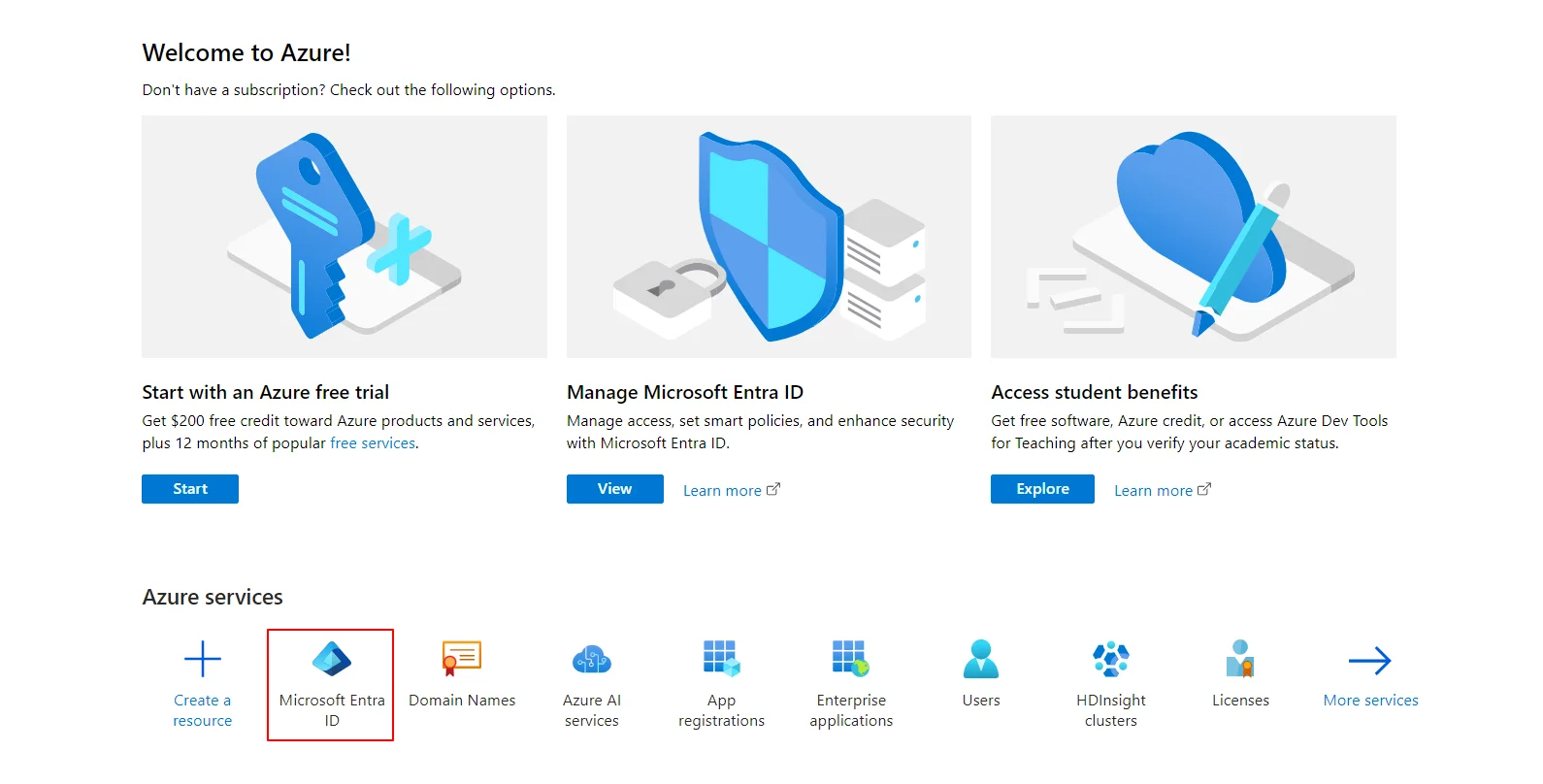 Configuring Azure AD as IDP click on Azure AD