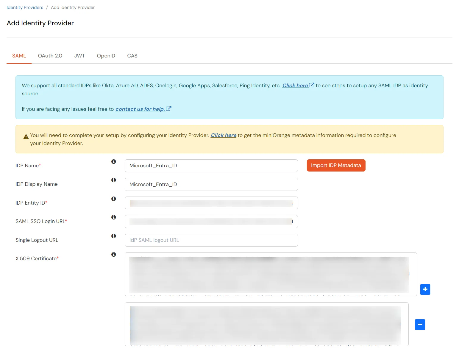 Configuring Google Workspace as IdP : SAML SSO Login URL and x.509 Certificate