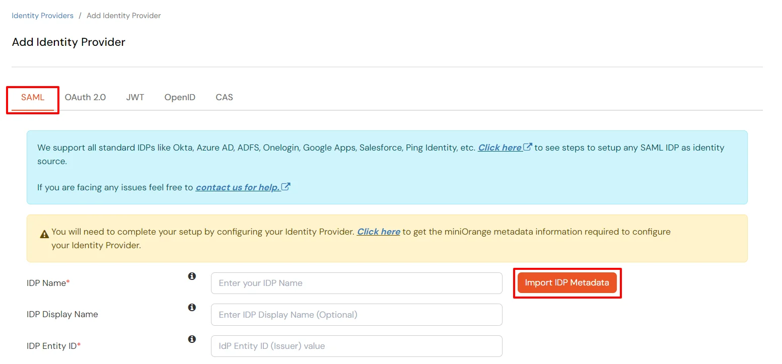 WS02 IS SSO: Import IDP Metadata