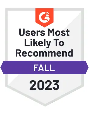 G2 Users most likely to recommend 23