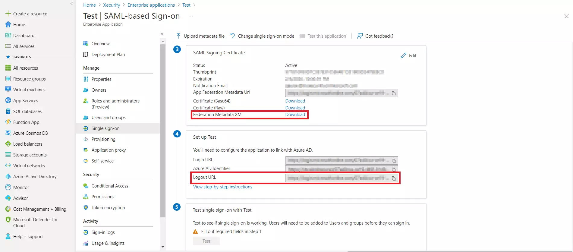 dowload Azure ad metadata