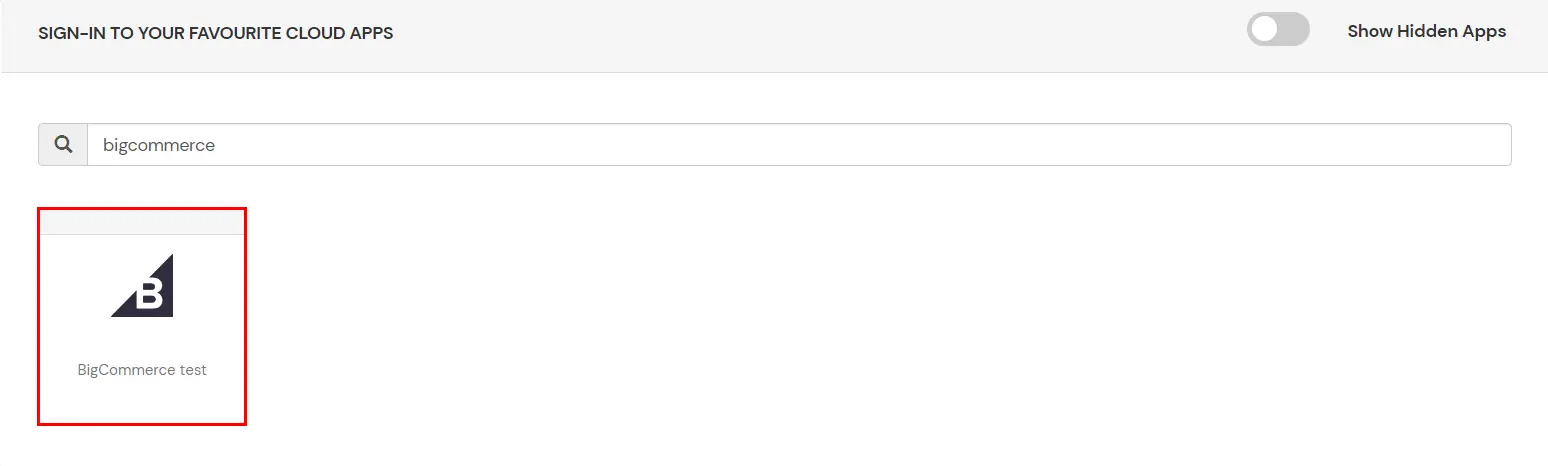 BigCommerce Single Sign-On (SSO): verify configuration