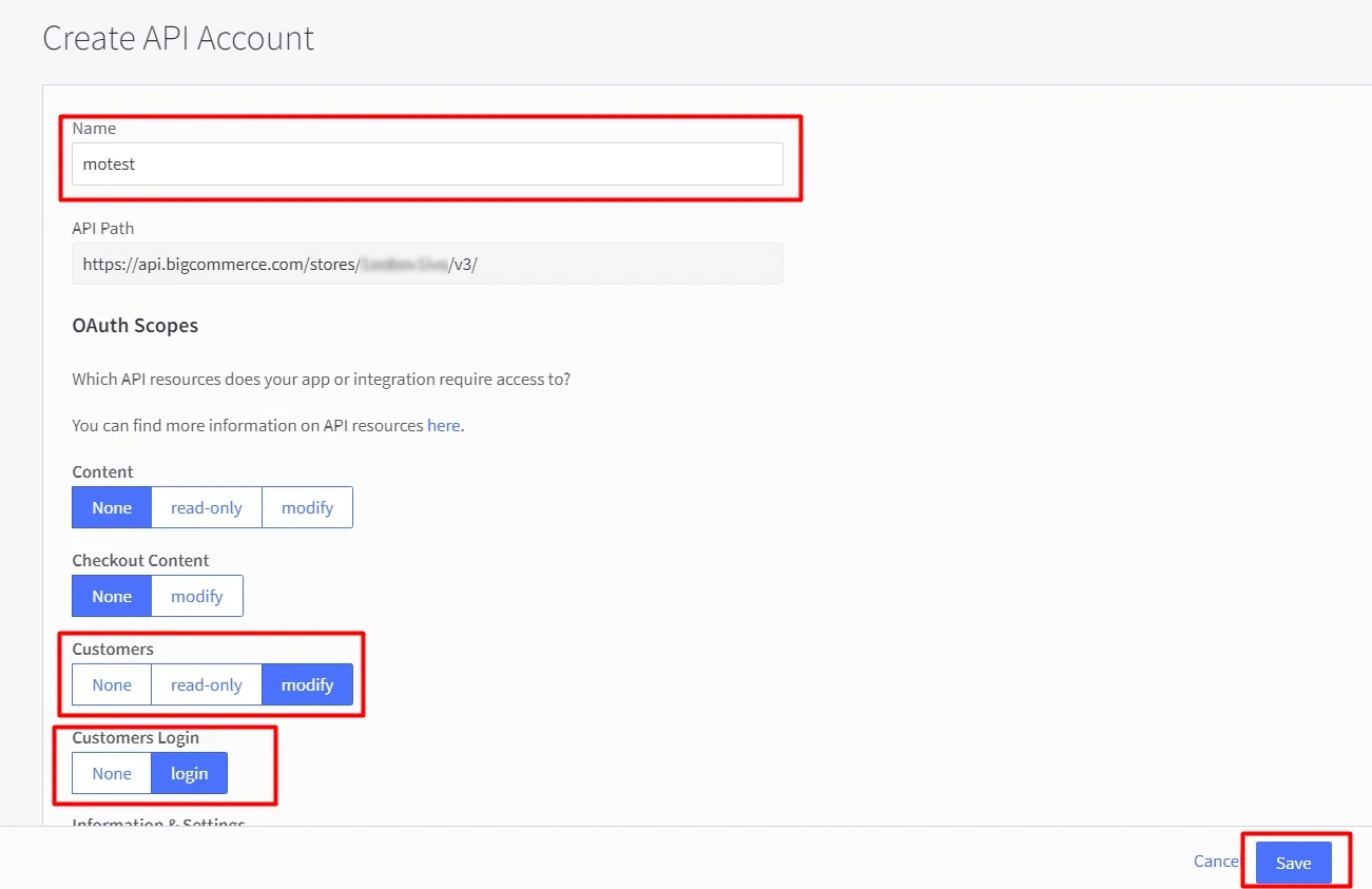 BigCommerce Single Sign-On (SSO): API Configuration