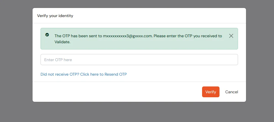 BigCommerce two factor authentication(2fa) otp prompt