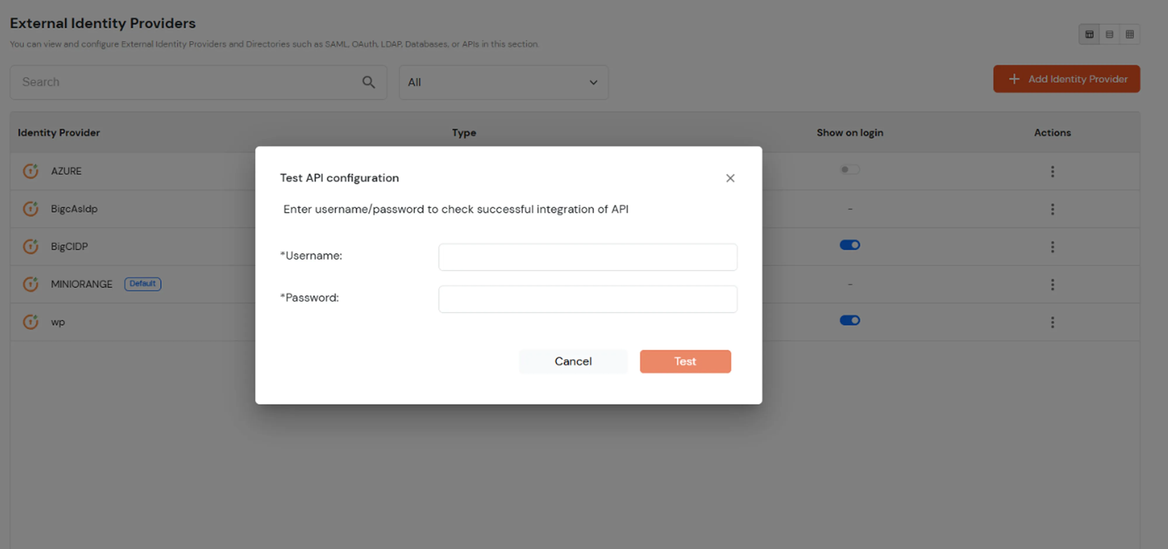 BigCommerce IDP - Test API Configuration