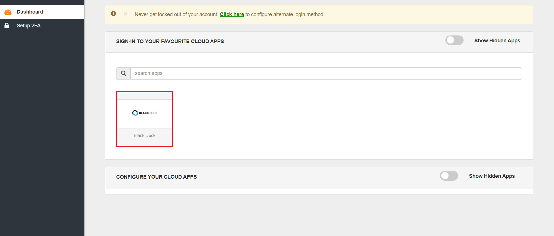 Black Duck Single Sign-On (SSO) verify configuration