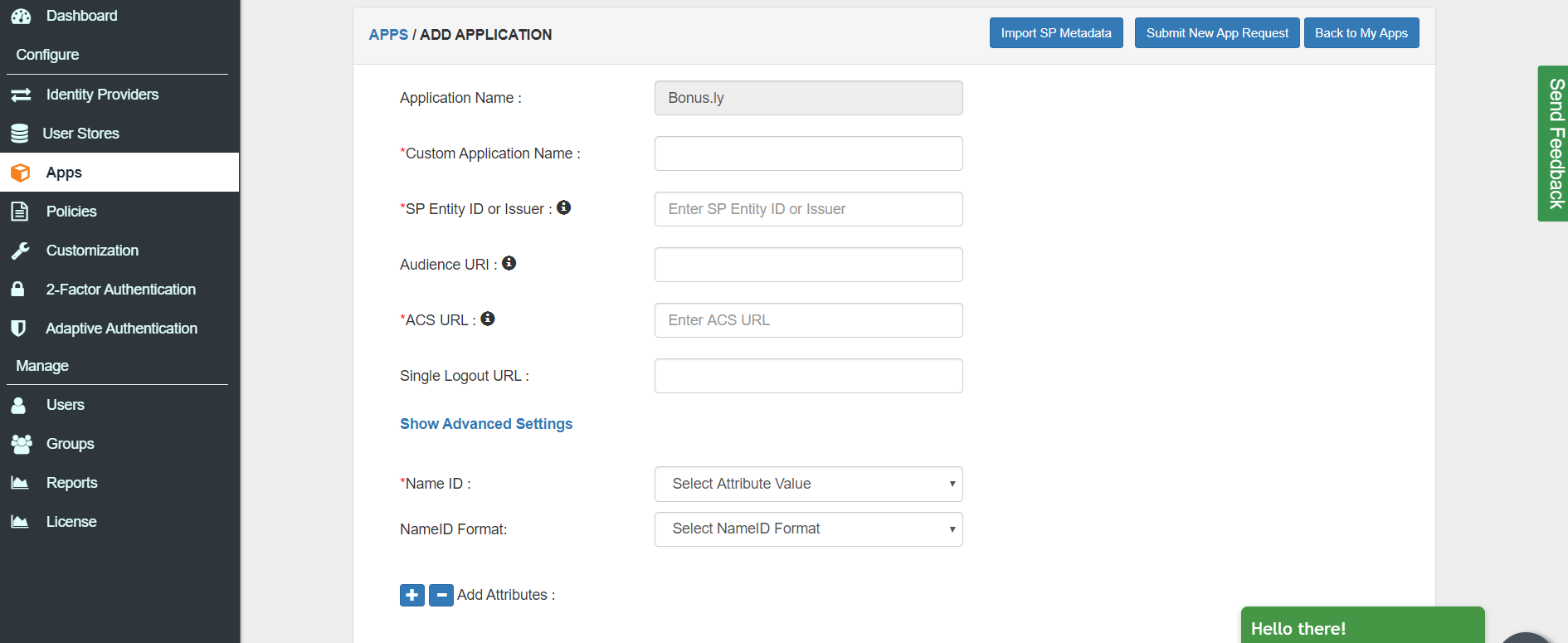 bonusly sso configuration steps