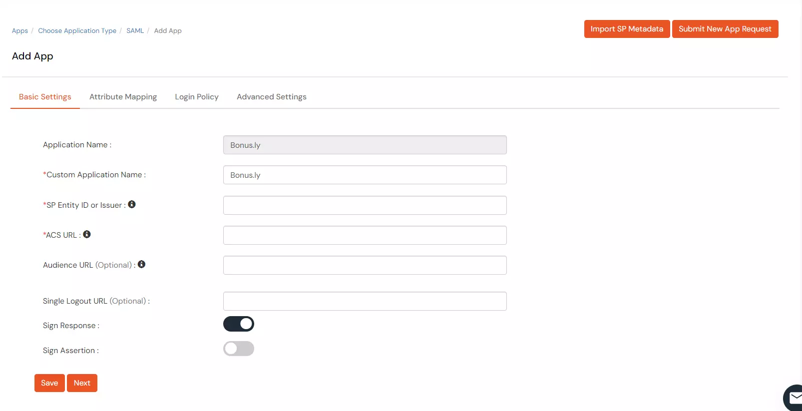 bonusly sso configuration steps