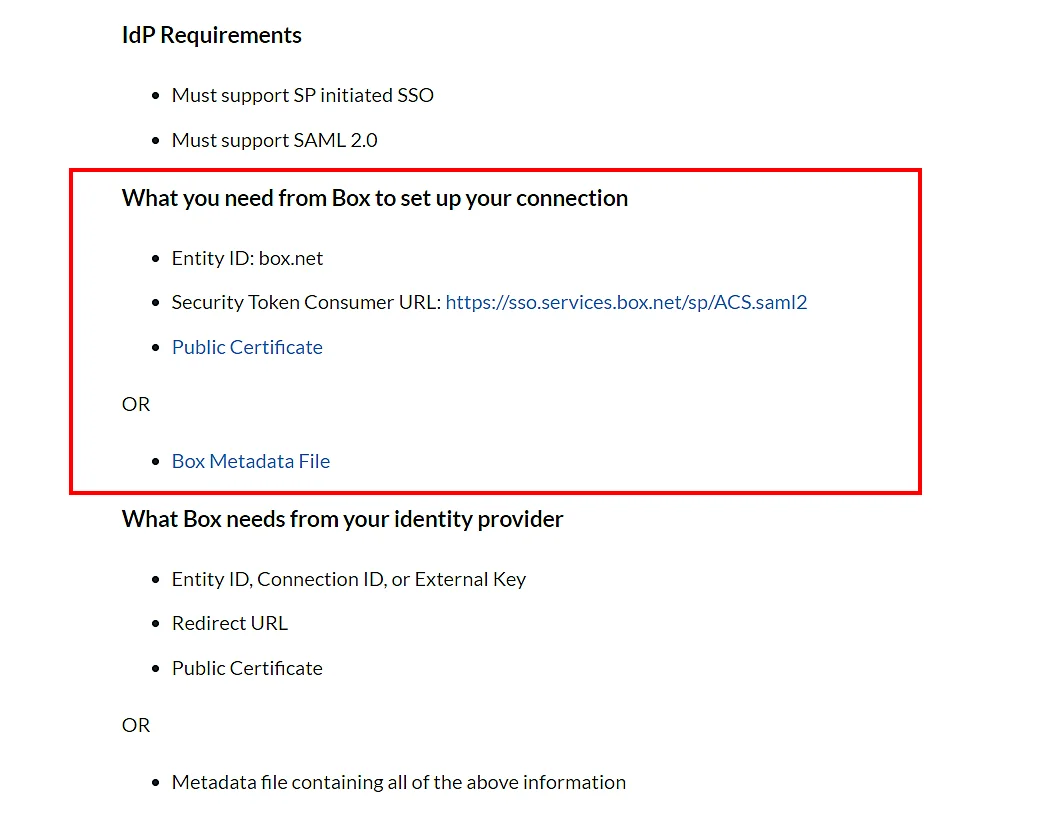 Single Sign On (sso) : Authentication Settings