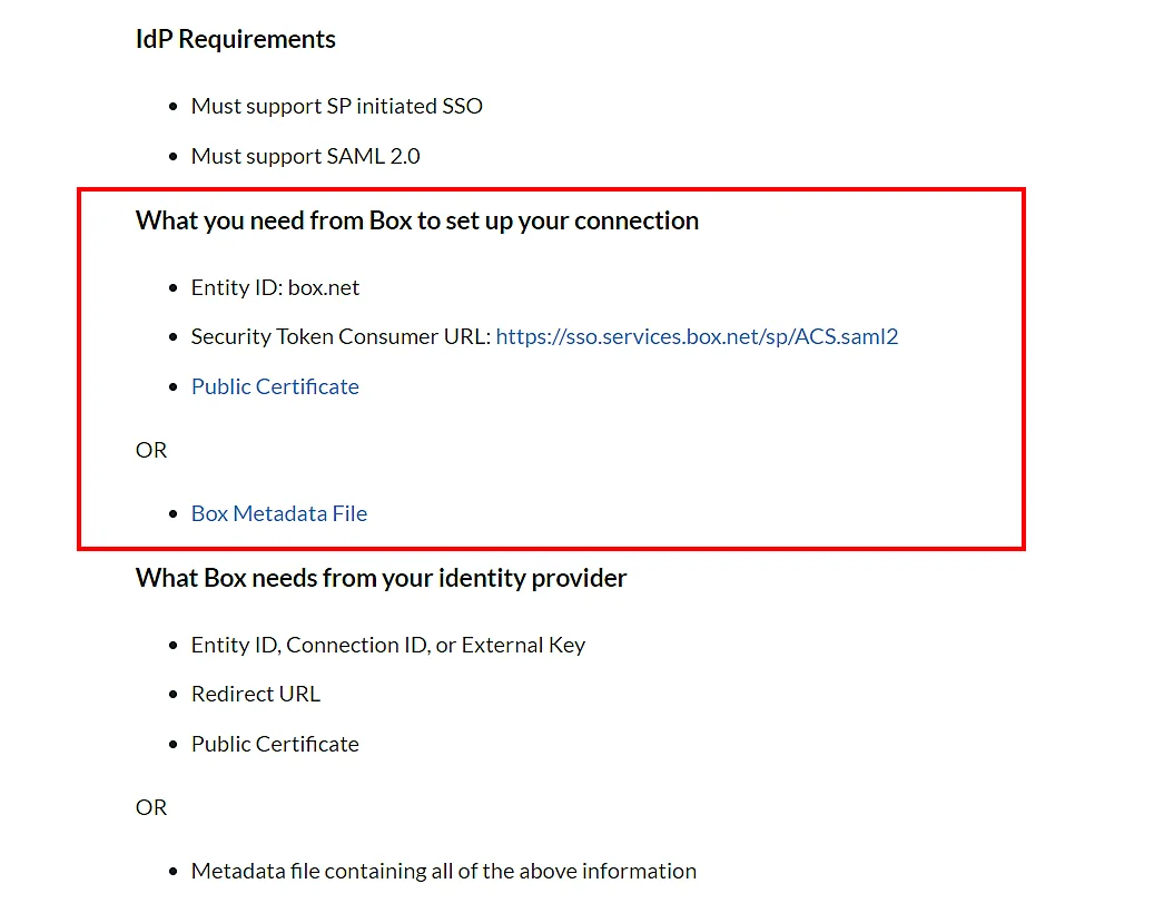 Box two-factor authentication (2FA) : Authentication Settings