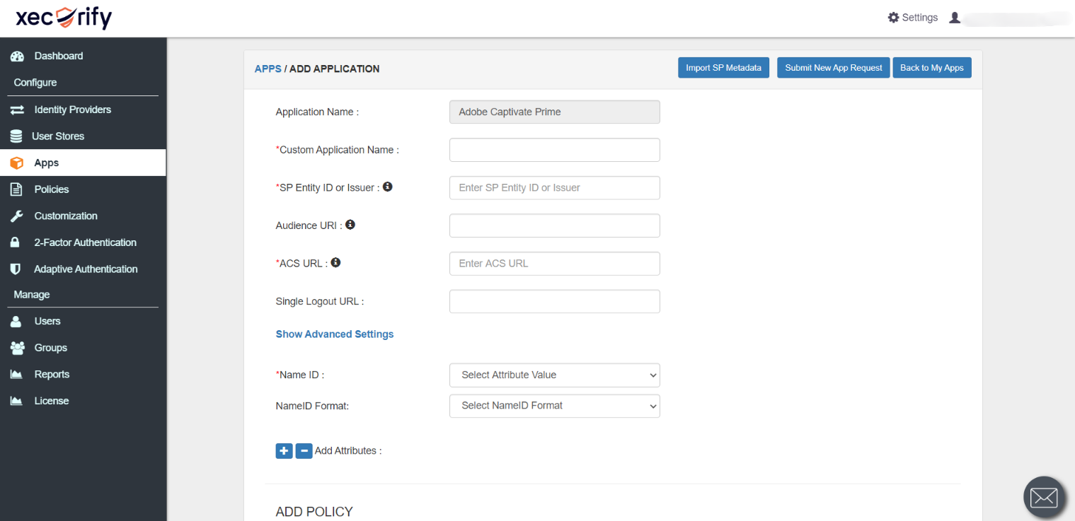 Adobe Captivate Single Sign On (sso) configuration steps