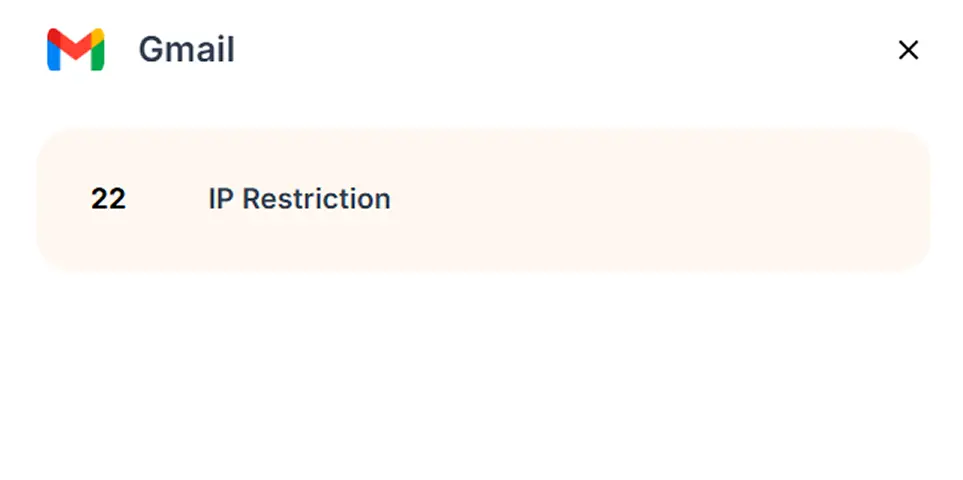 Google Workspace Network IP Restriction- CASB Application Policy Settings