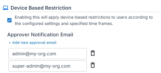 Device-Based Restriction Settings in CASB