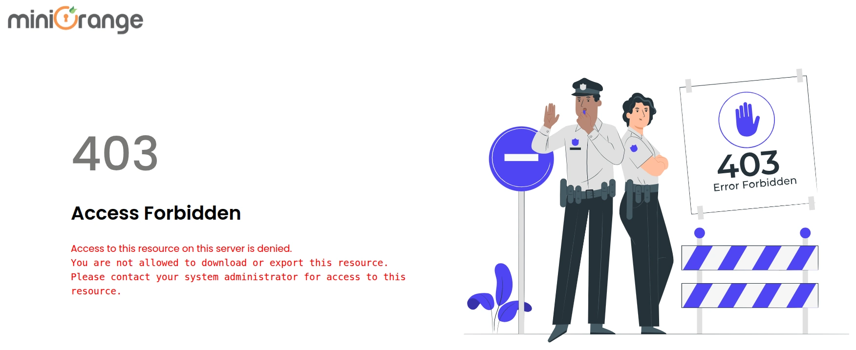 Microsoft 365 Download Restriction Forbidden Page - 403 Access Denied Message