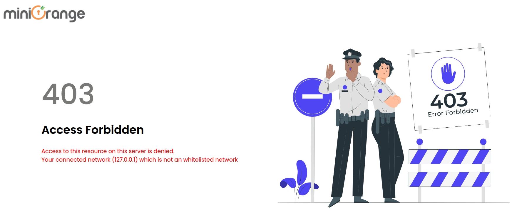 Odoo IP restriction enforcement - 403 Access Forbidden message for unauthorized ERP logins