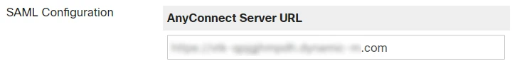 AnyConnect Single Sign On (sso): AnyConnect server URL
