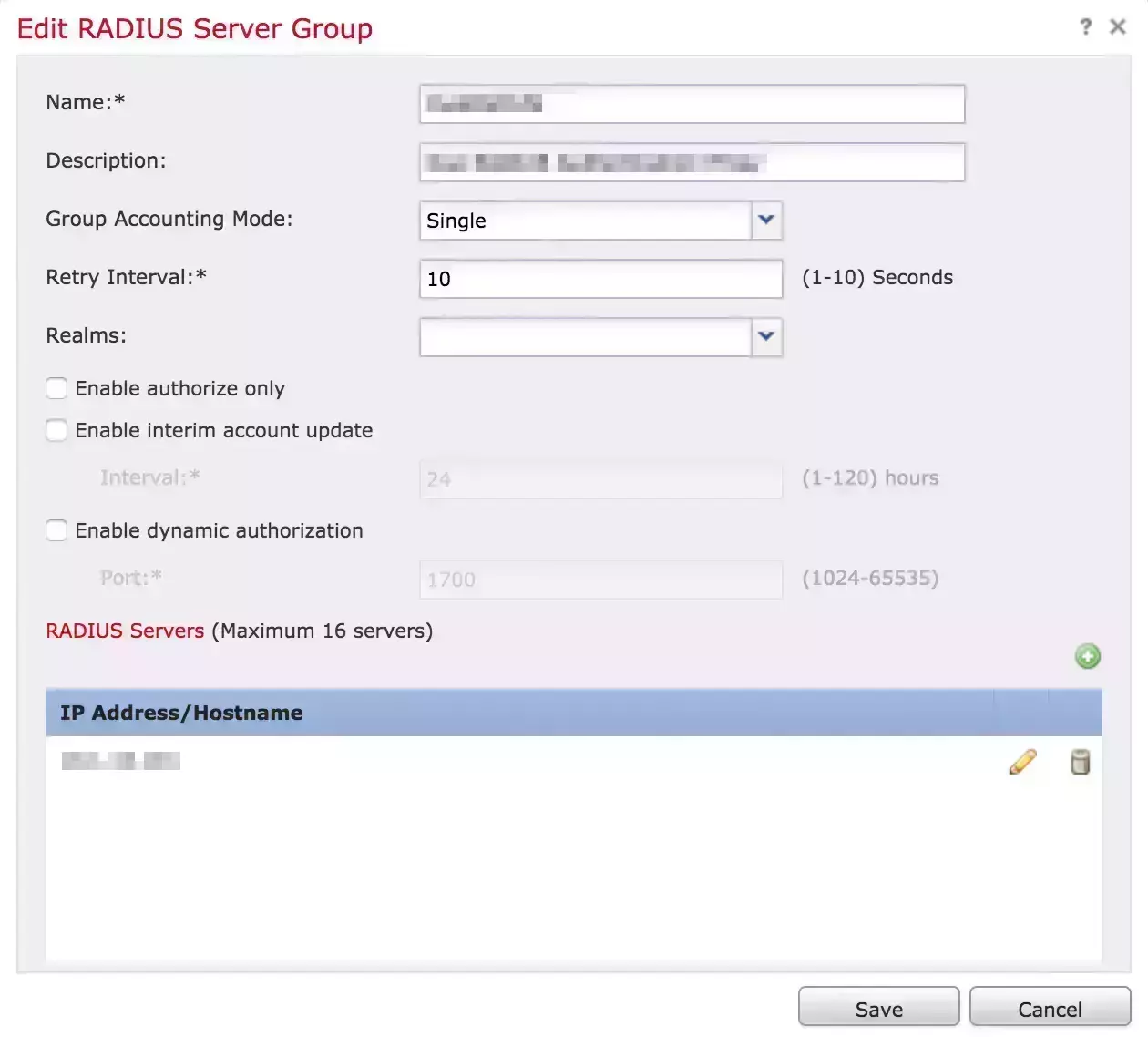Cisco Firepower Client VPN MFA: Add Radius