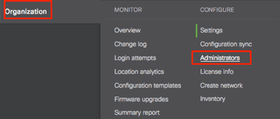 Cisco Meraki Single Sign On (sso) saml admin-configuree