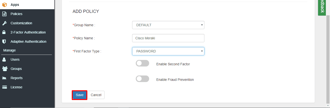 Cisco Meraki Single Sign On (sso) saml policy