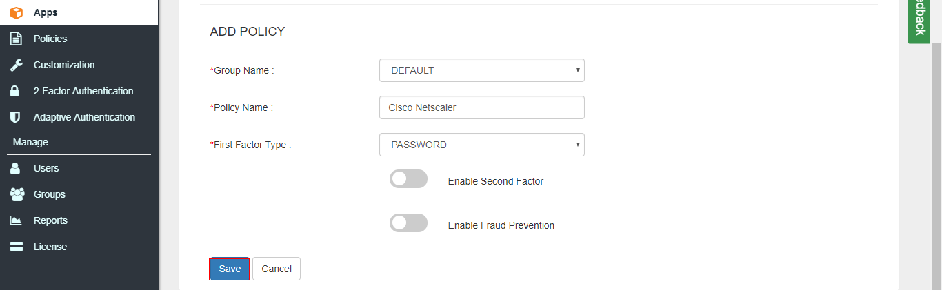 cisco netscaler gateway saml policy