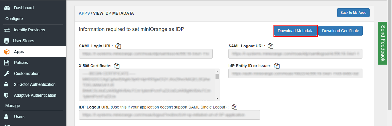 cisco netscaler gateway saml download metadata
