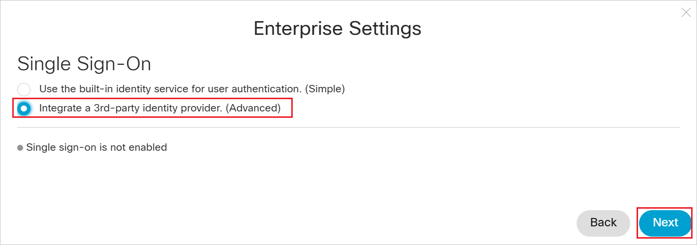 Cisco Spark Platform saml setting