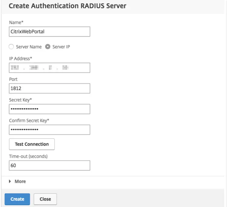 Two-Factor Authentication (2fa) for  authentication radius server