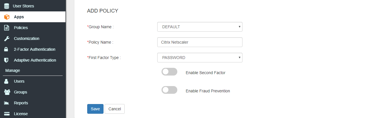 Single Sign On (sso) Citrix NetScaler gateway saml policy