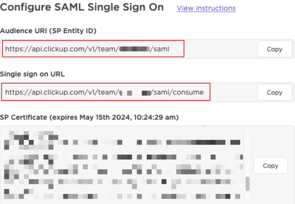 ClickUp SCIM Provisioning Select Provisioning