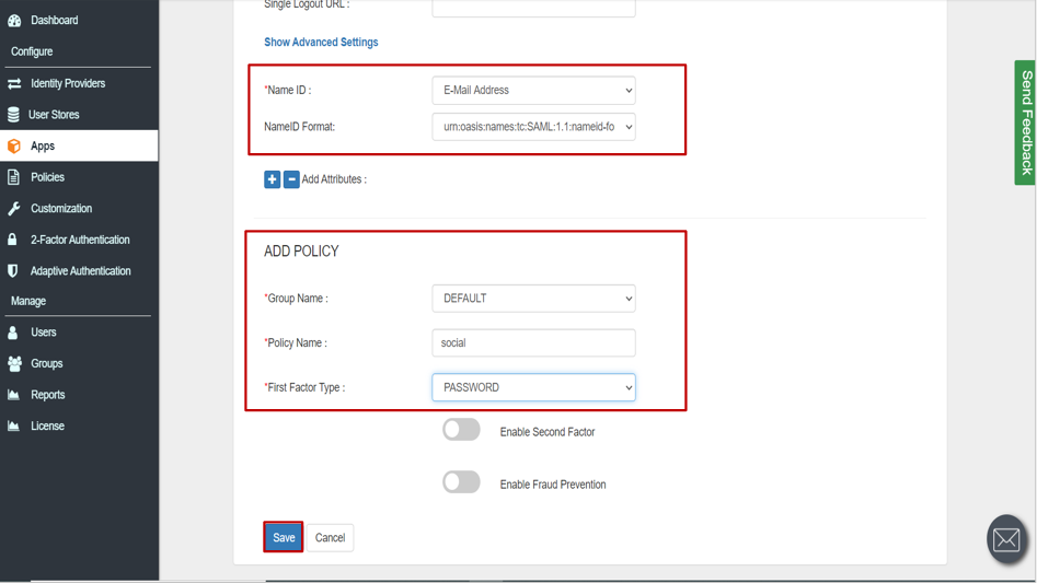 CloudAMQP Single Sign-On (sso) Add SAML Application