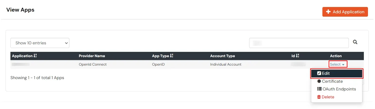 Single Sign-On (sso) for vCenter Edit application