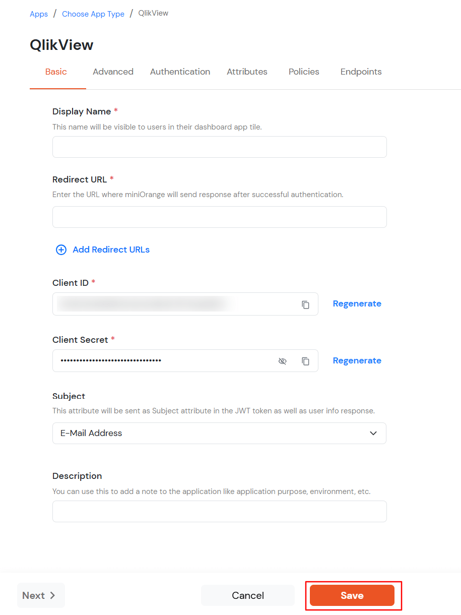 QlikView Single Sign-On (SSO) manage apps