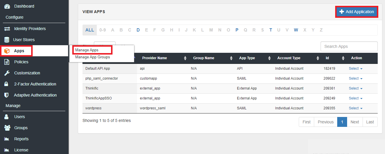 Sapling sso configureapp