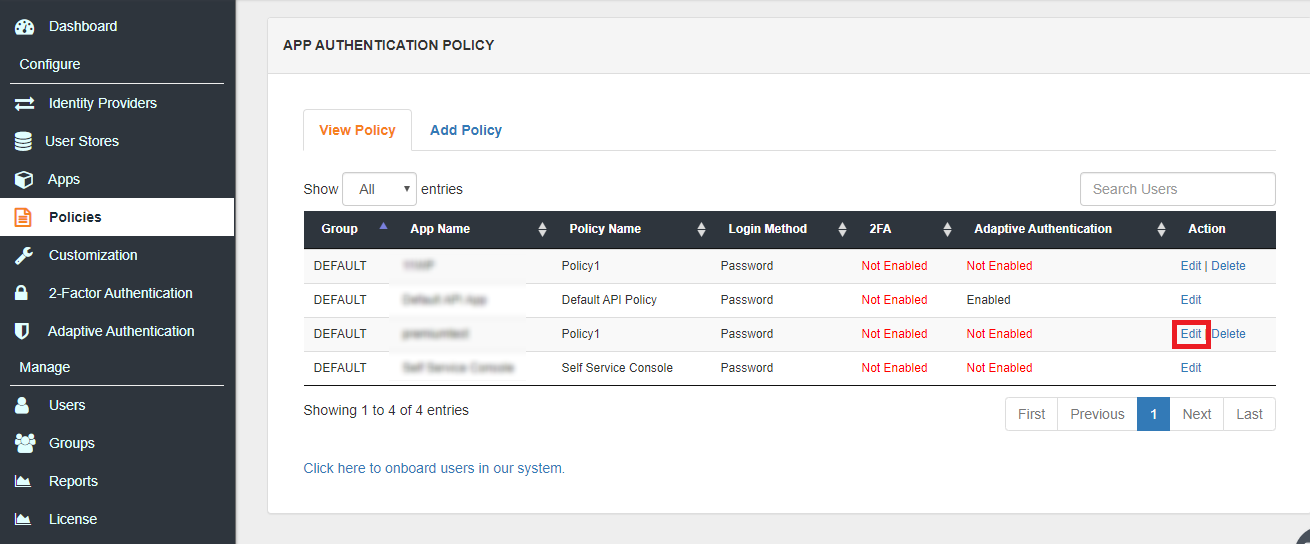 Office 365 Single Sign On (sso) edit device restriction policy