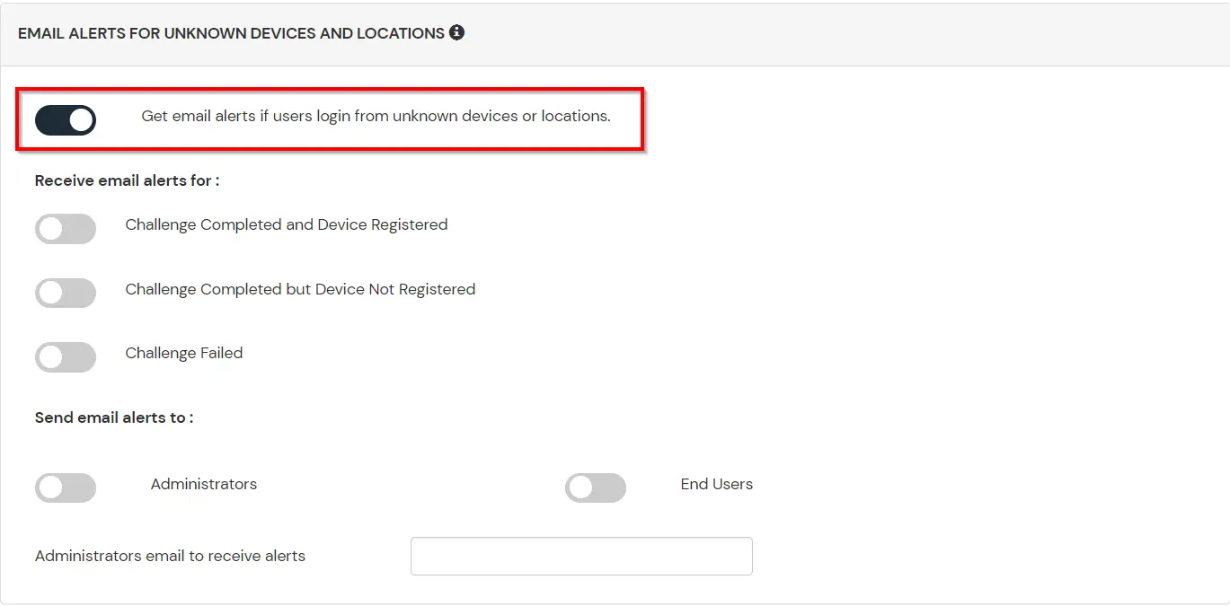 adaptive authentication Action for behavior Change Configuration