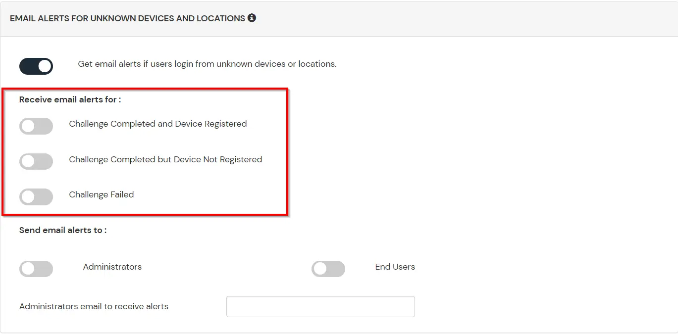 adaptive authentication Action for behavior Change Configuration