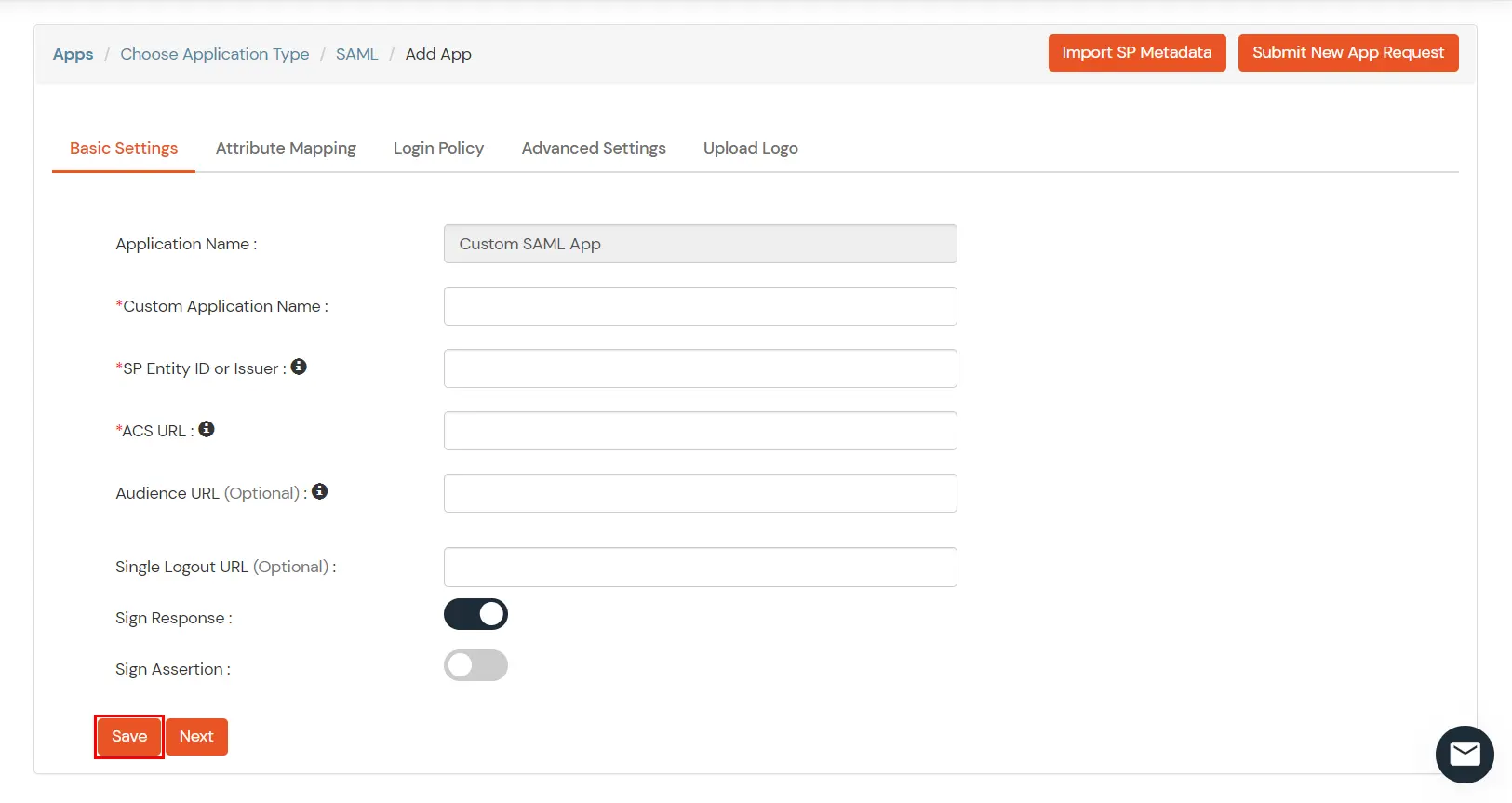 SiteMinder as SAML IDP for Single Sign On (SSO)