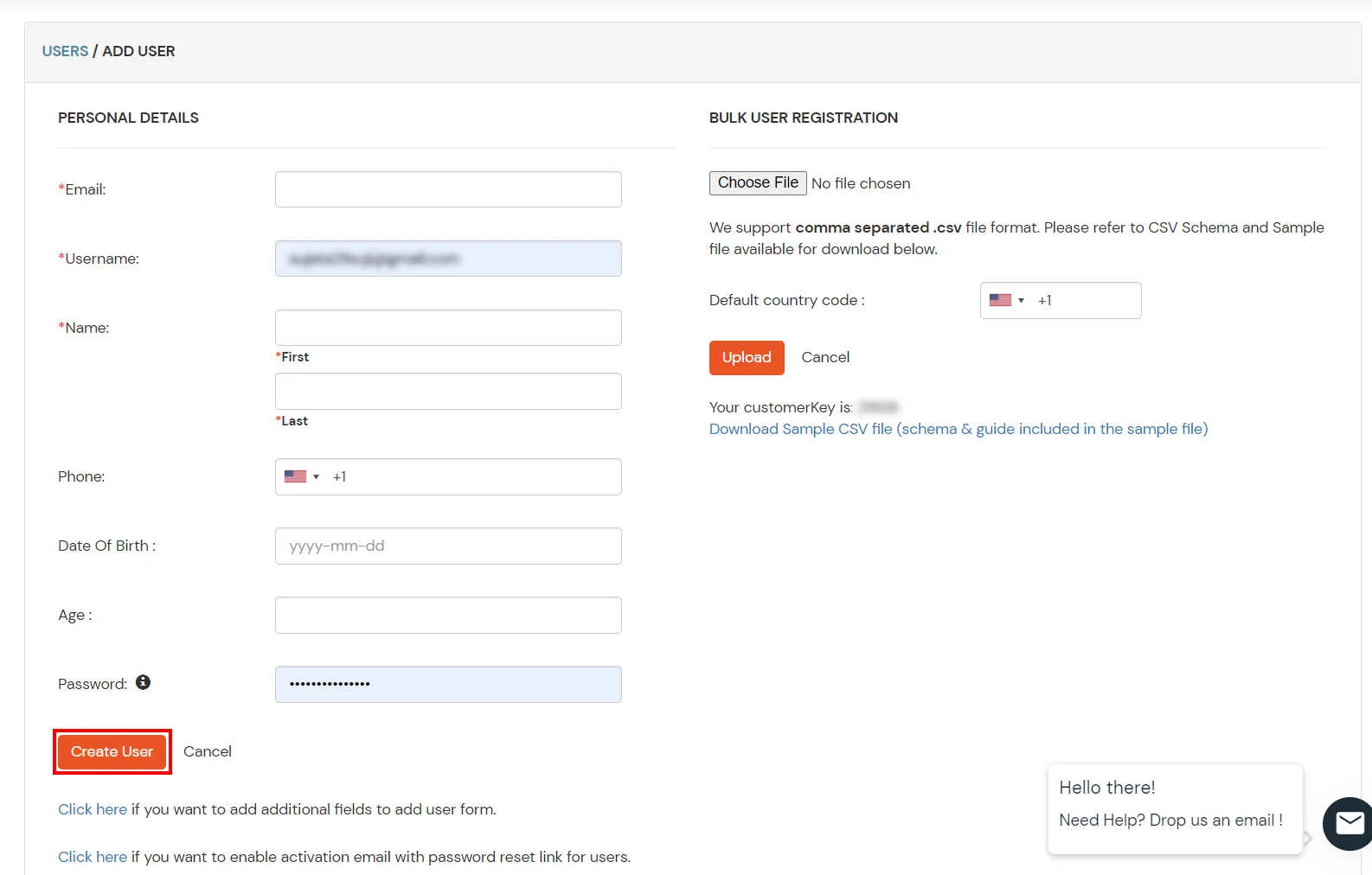 nopCommerce: Add user details