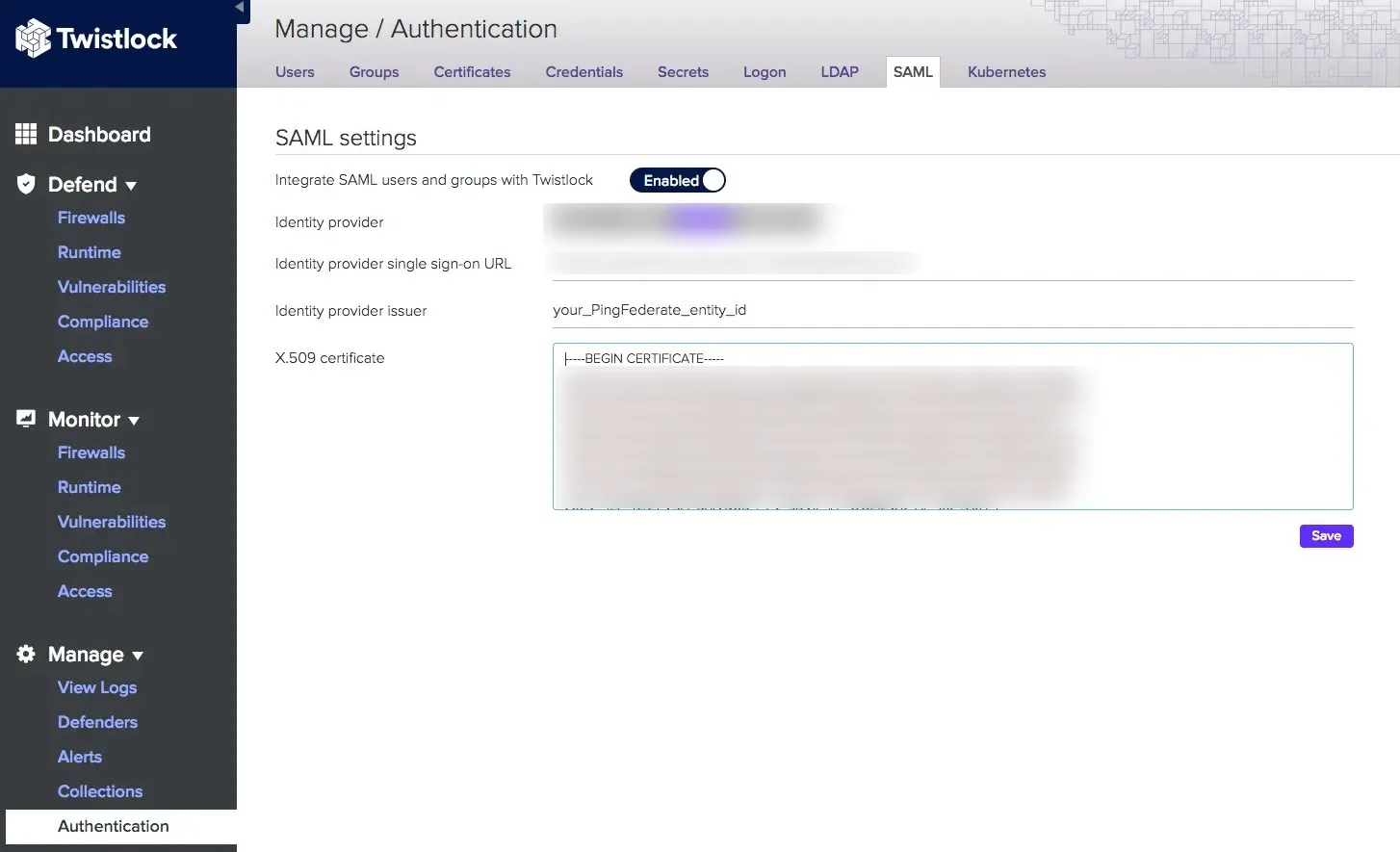Palo Alto Single Sign-On (SSO): Palo Alto ZTNA configuration